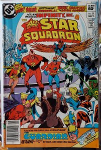 All-Star Squadron #25 1ST APPS OF INFINITY INC, ATOM SMASHER, JADE, OBSIDIAN, +