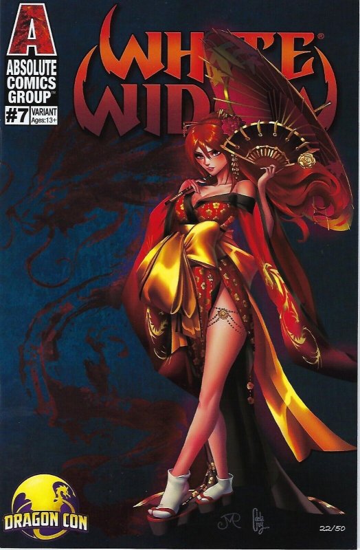 White Widow # 7 Dragon Con Jenna Powell Night Variant Limited Edition #22/50 NM 