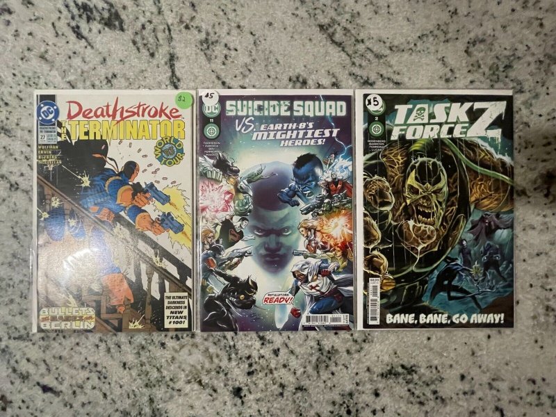 3 DC Comics Task Force Z # 2 + Suicide Squad #11 + Deathstroke 27 NM 1st 41 J801 