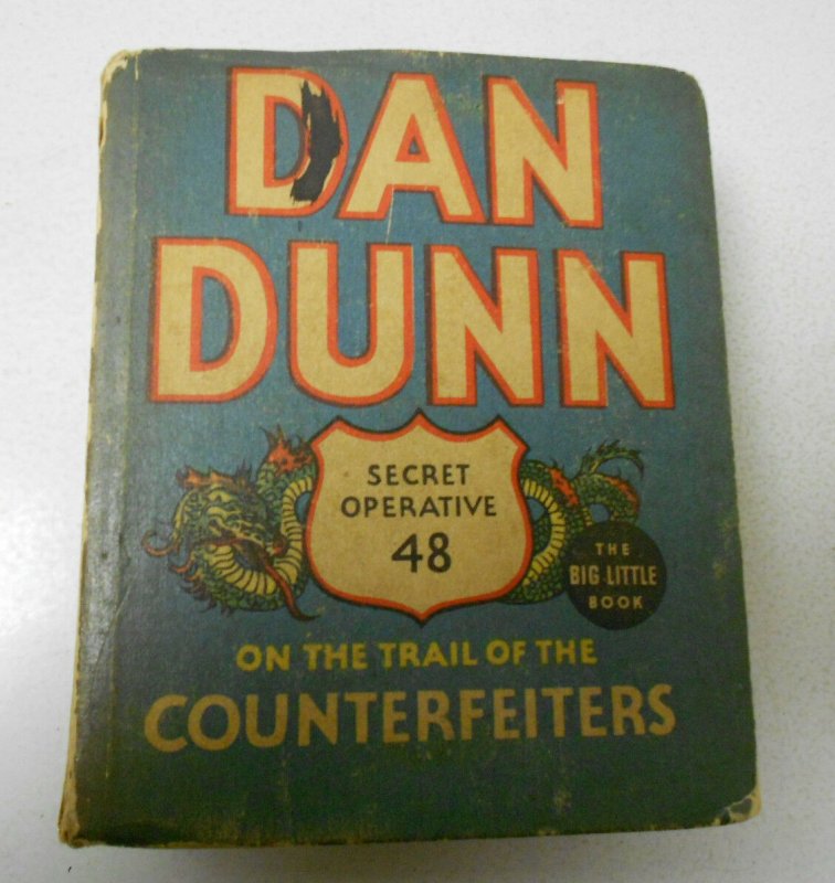 1936 DAN DUNN Secret Operative 48 Trail of Counterfeiters BIG little Book VG