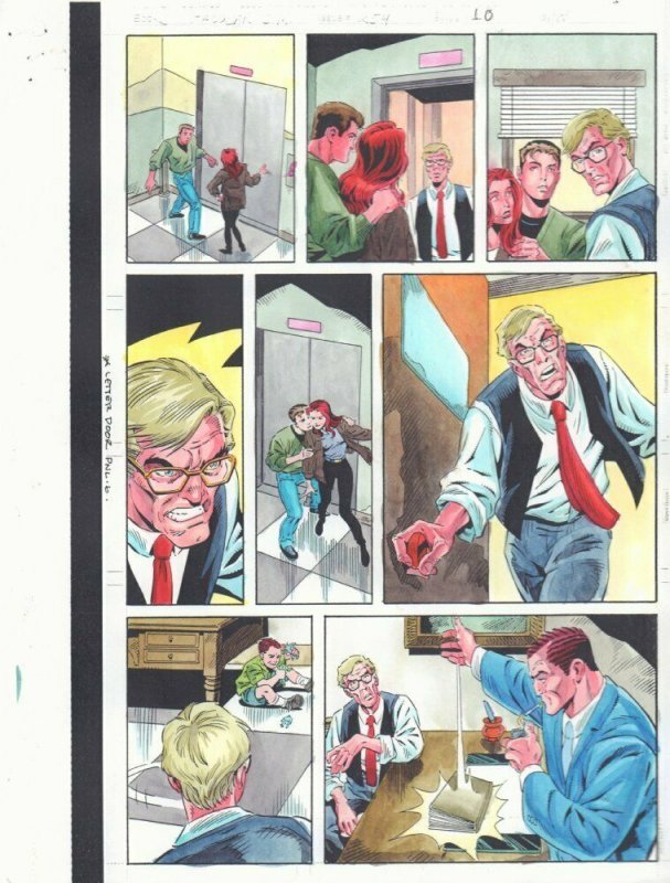 Spectacular Spider-Man #254 p.10 Color Guide Art - Norman Osborn by John Kalisz