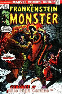 FRANKENSTEIN (1973 Series)  (FRANKENSTEIN MONSTER) (MV) #11 Very Good Comics