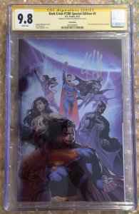 FCBD Dark Crisis #0 Free Comic Book Day CGC 9.8 NM+/M SIGNED 1:50 Foil Variant