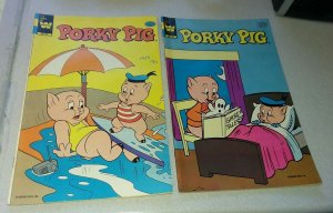 Porky pig 107 & 108 set movie run whitman prepack bronze age cartoon comics lot