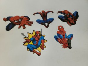 Spider Man sticker Lot set of 5  Decal / Vending machine 