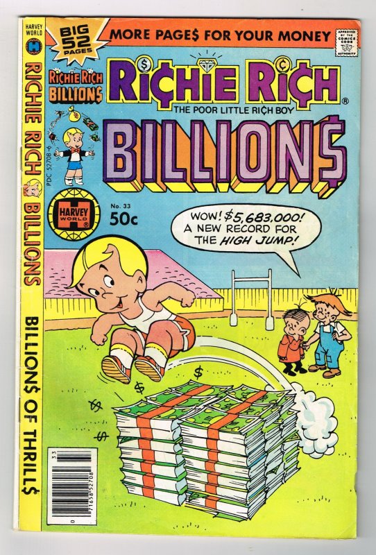 Richie Rich Billions #33 (1979)   Harvey Comic 50Cent Comic