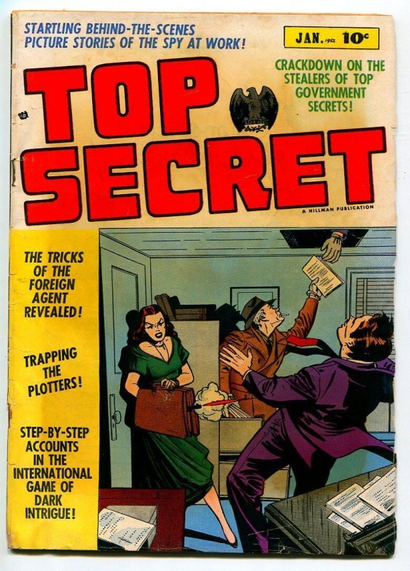 TOP SECRETS #1 1952-HILLMAN-VG