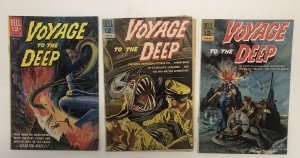 Voyage To The Deep (1972) Set Issues # 1,# 3-#• Dell Publishing • Disaster Rises