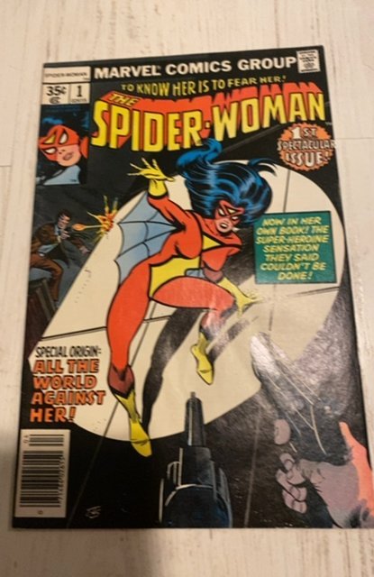Spider-Woman #1 (1978)it's solo series Water stain lower back