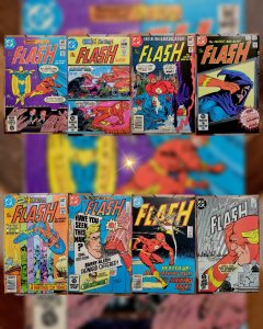 Lot of 8: FLASH Comics DC 1982-85 1st Series Infantino, Janson & Giordano Covers