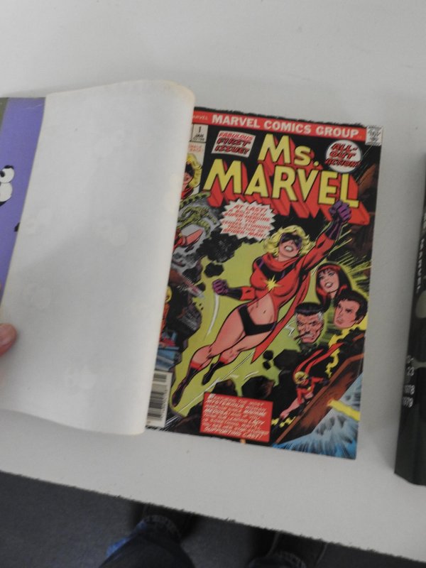 Ms. Marvel #1-23 (1977) Complete Set Bound in Two Volumes NICE!!