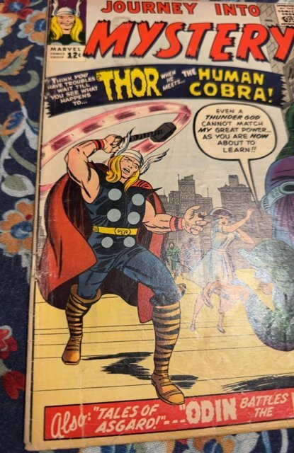 Journey into Mystery #98 (1963)vs the Human cobra/ First app lower grade