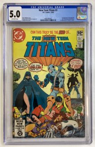 New Teen Titans #2 - CGC 5.0 - DC - 1980 - 1st appearance of Deathstroke!