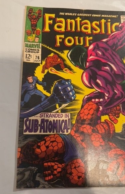 Fantastic Four #76 (1968) Stranded in Sub-Atomica