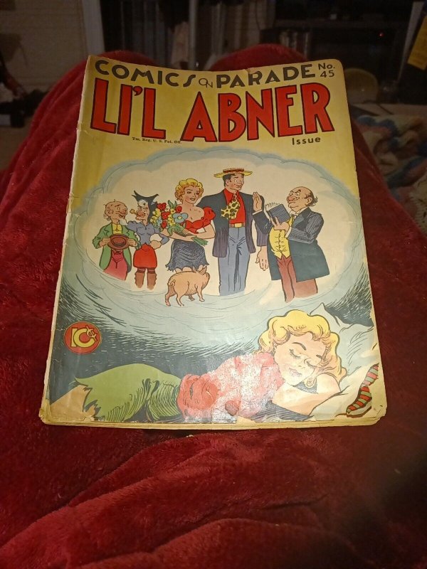 Comics On Parade #45 WW2 Era 1944 Li'l Abner Al Capp Golden Age Daisy Mae Dream!