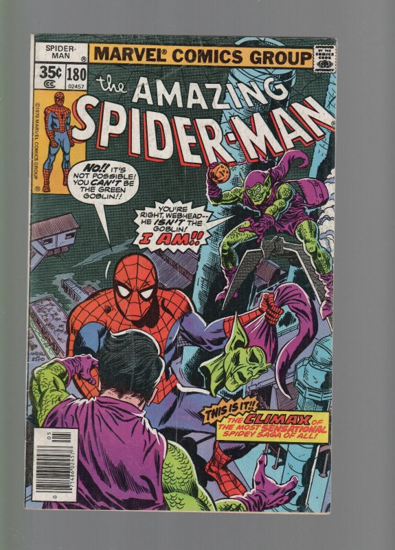 Amazing Spider-Man #180 f/vf