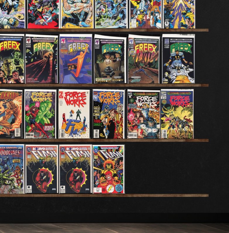 Huge Lot 150+ Comics with The Flash, Secret Weapons, Freex & More!