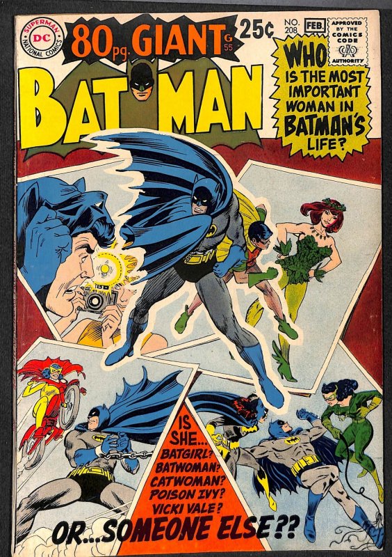 Batman #208 FN- 5.5