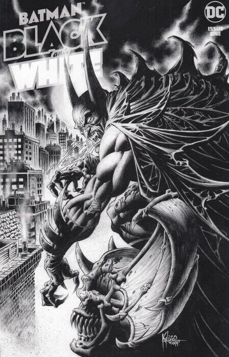 BATMAN BLACK AND WHITE #1 TRADE/MINIMAL & KYLE HOTZ MINIMAL SET NM