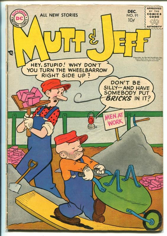 Mutt & Jeff #91 1956-DC-Bud Fisher-VG