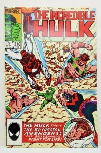 INCREDIBLE HULK #316 1986 MARVEL COMICS VF/NM  She Hulk