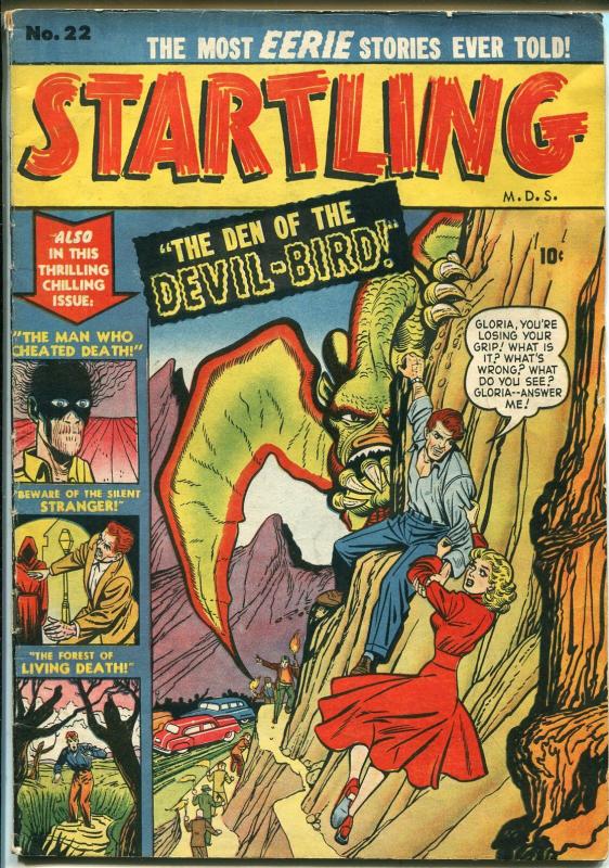 Startling #22 1951-Atlas-rare Canadian issue-pre-code horror-Wolverton-FN MINUS