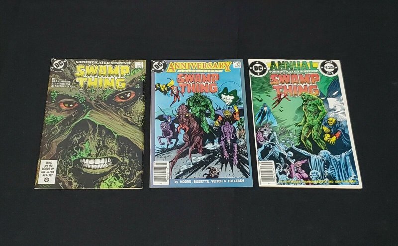 SWAMP THING #49, 50 & ANNUAL 2 COMIC BOOK LOT 1ST JUSTICE LEAGUE DARK