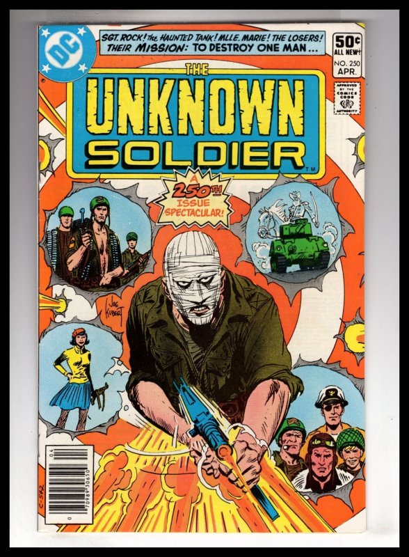 Unknown Soldier #250 (1981) Joe Kubert Cover ~ Classic DC War!  / ECA5X