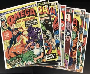 Omega the Unknown #1-10 Complete Series Marvel Comics 1975 Killer Nitro 