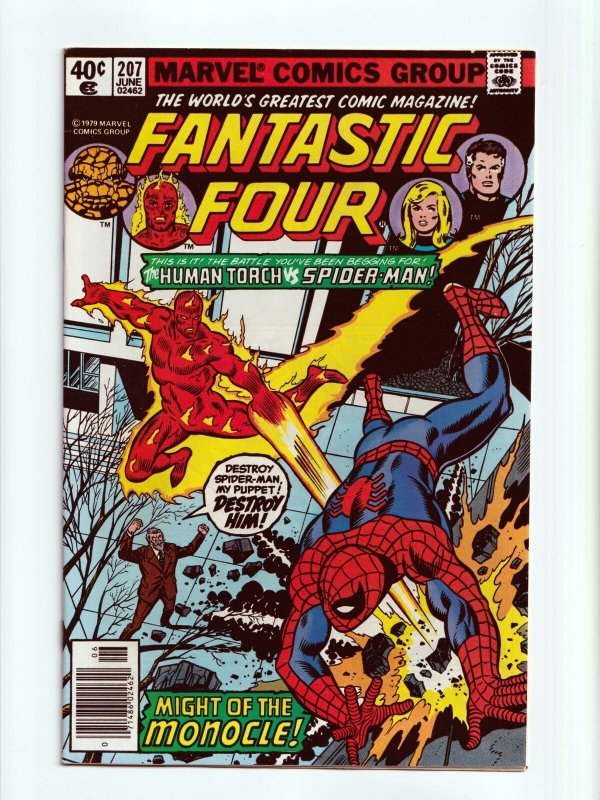 Fantastic Four #207 Amazing Spider-Man Appearance Marvel Comics 1979 NM-