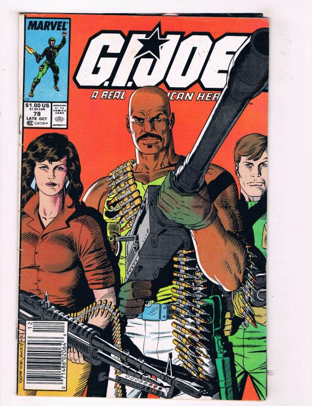 G.I. Joe #78 VG Marvel Comics Comic Book Oct 1988 DE34