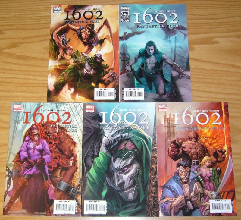 1602: Fantastick Four #1-5 VF/NM complete series PETER DAVID fantastic four set