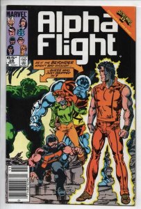 ALPHA FLIGHT #28, VF+, Hulk Beyonder, John Byrne, 1983 1985, more in store