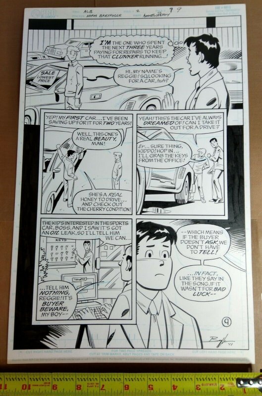 Original Art: ARCHIE LOVES BETTY #2, pg 9 Norm Breyfogle signed, Andrew Pepoy