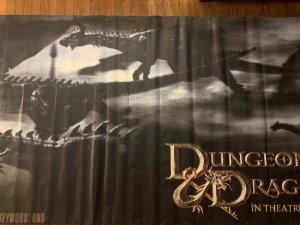 Dungeons and Dragons Original movie theater (vinyl) banner (2000)