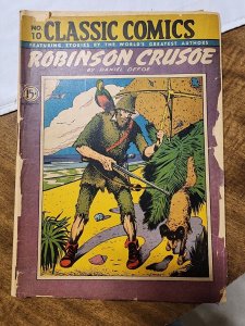 Classic Illustrated No 10 Robinson Crusoe HRN 23 1946 Very Rare!