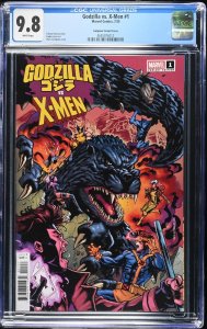 (2025) GODZILLA VS X-MEN #1 1:25 Chris Campana VARIANT COVER CGC 9.8