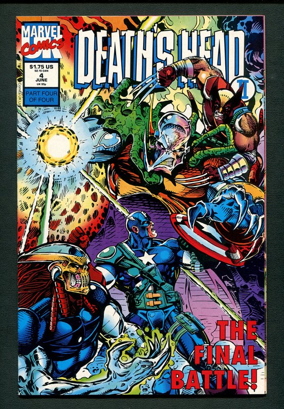 Death's Head II #4 (9.4 NM ) 1st Series / Liam Sharp Cover / 1992