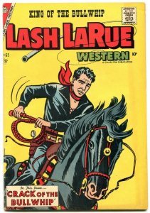 Lash LaRue #65 1957- Charlton Western- Stan Campbell FN+