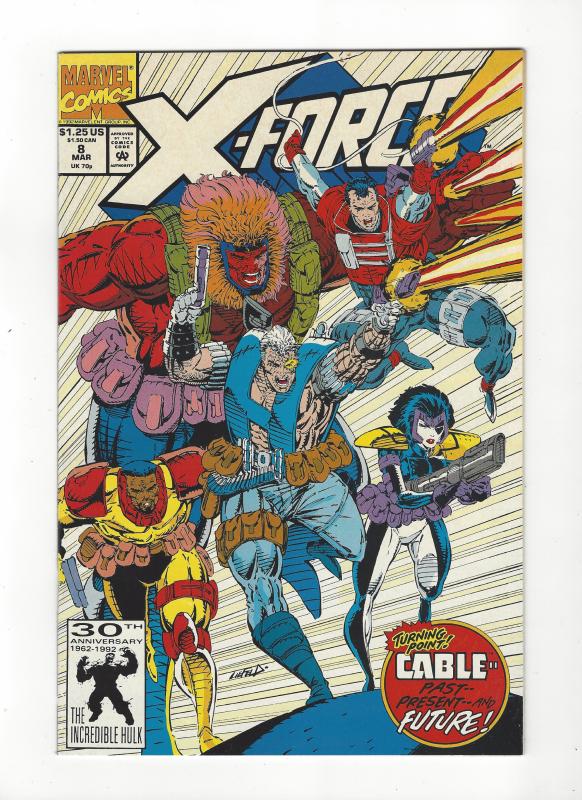 X-Force #8 1st app Domino Wildpack NM