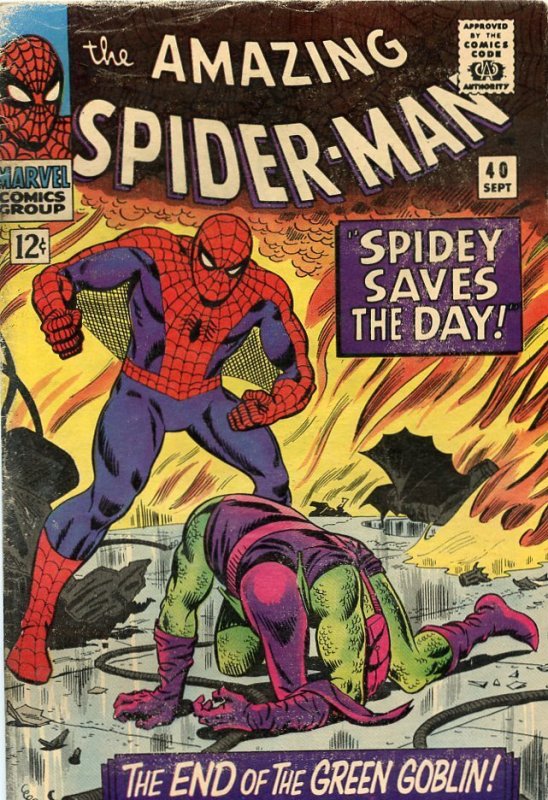 The Amazing Spider-Man #40 (1966)Green Goblin Comic Book GD+ 2.5