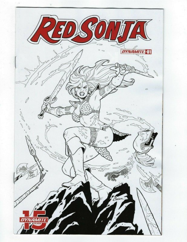 Red Sonja  1 Amanda Connor B & W Variant 1:20 Cover Dynamite NM