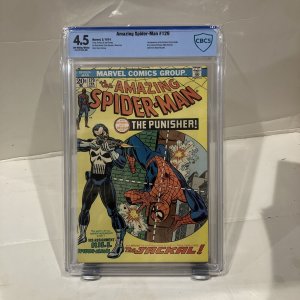 The Amazing Spider-Man 129 Cbcs 4.5 1st App Punisher