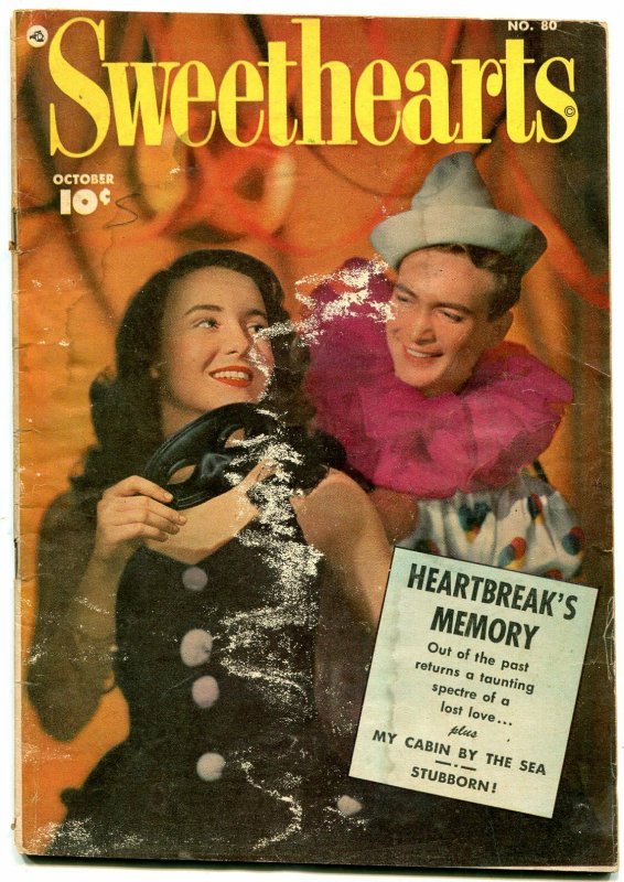 Sweethearts #80 1949- Golden Age Romance- Clown cover FAIR