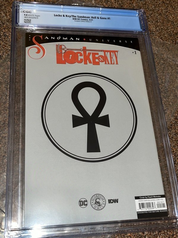 Locke & Key Sandman Hell & Gone 1, Momoko Scorpion Variant, CGC Graded 9.8