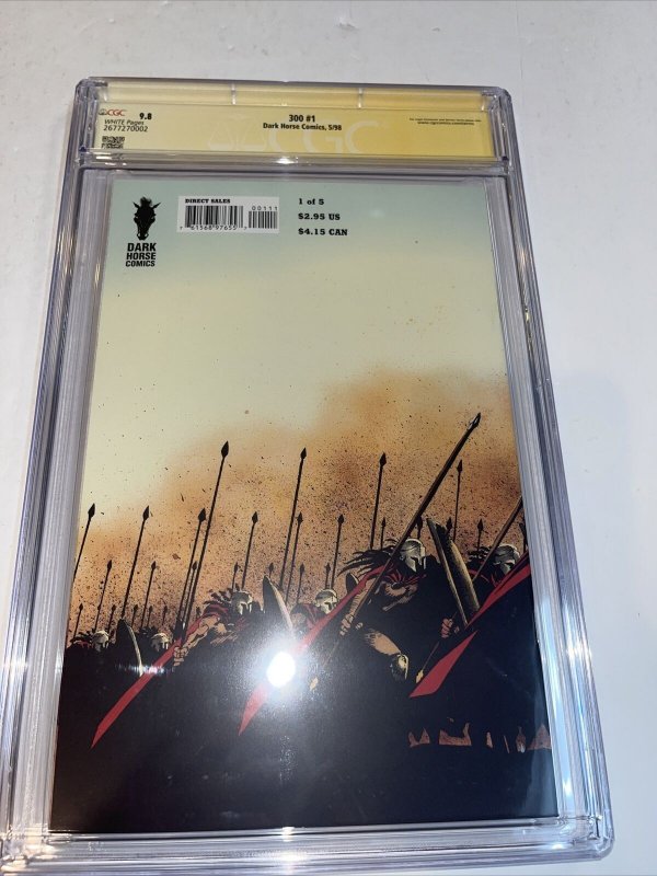 300 (1998) # 1 (CGC 9.8 SS WP) Signed  Frank Miller * Witting To David