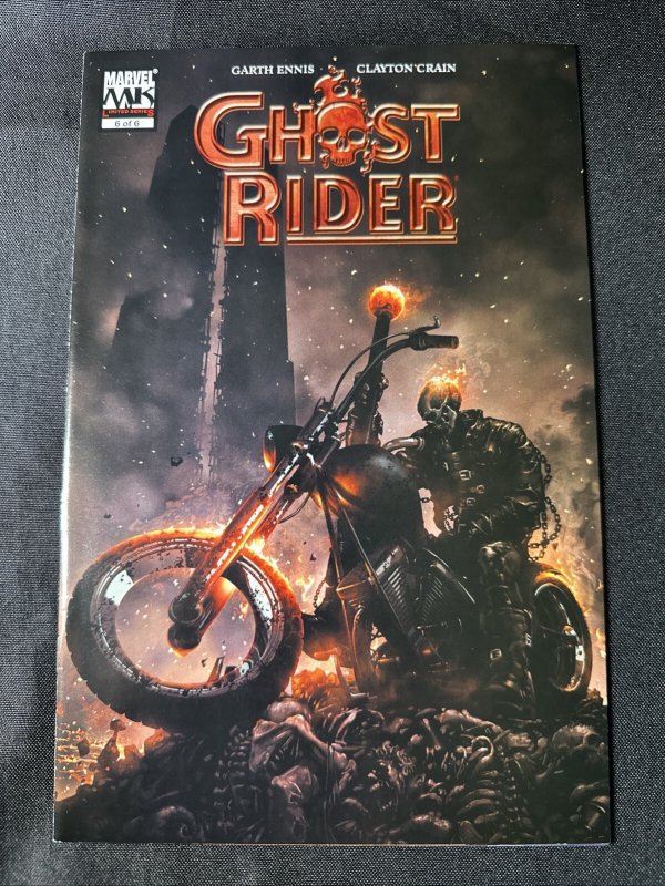 Marvel Comics GHOST RIDER #6 (Apr 2006) Garth Ennis Clayton Crain