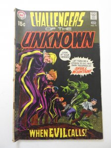 Challengers of the Unknown #71 VG- Cond moisture stain, rust on bottom staple