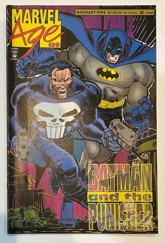 (1994) MARVEL AGE #139 BATMAN PUNISHER Preview! John Romita JR!