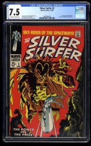 The Silver Surfer #3 (1968) CGC Graded 7.5